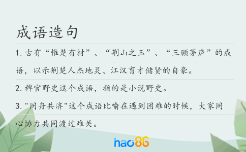 成语造句