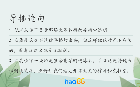 导播造句