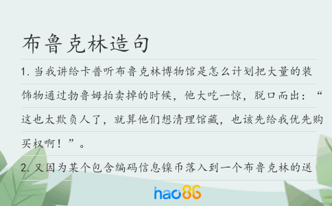 布鲁克林造句