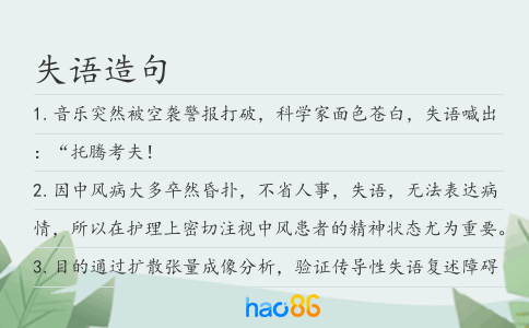 失语造句