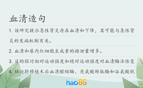 血清造句