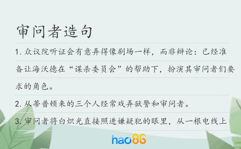 审问者造句