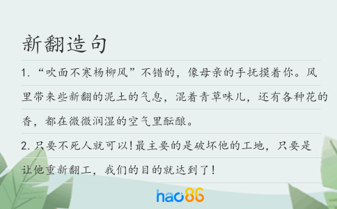 新翻造句